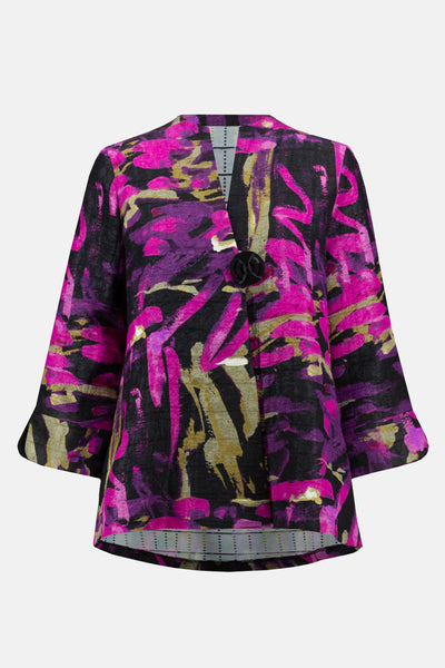 Trapeze Abstract Print Jacket. Style JR233192