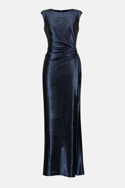 Cap Sleeve Foiled Maxi Dress. Style JR233713