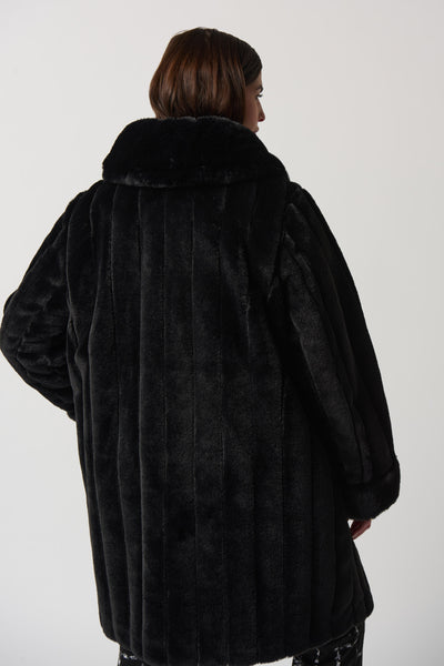 Faux Fur Reversible Outerwear in Silver or Black. Style JR233900