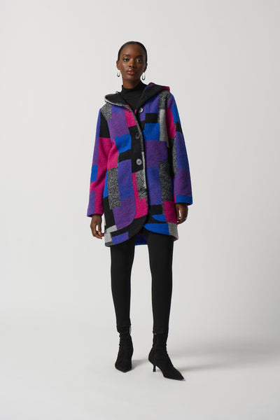 Patch Print Hooded Outerwear. Style JR233961