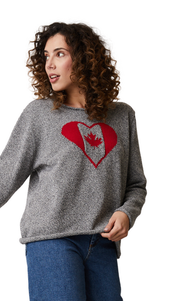 Maple Leaf Heart Sweater. Style PH87284