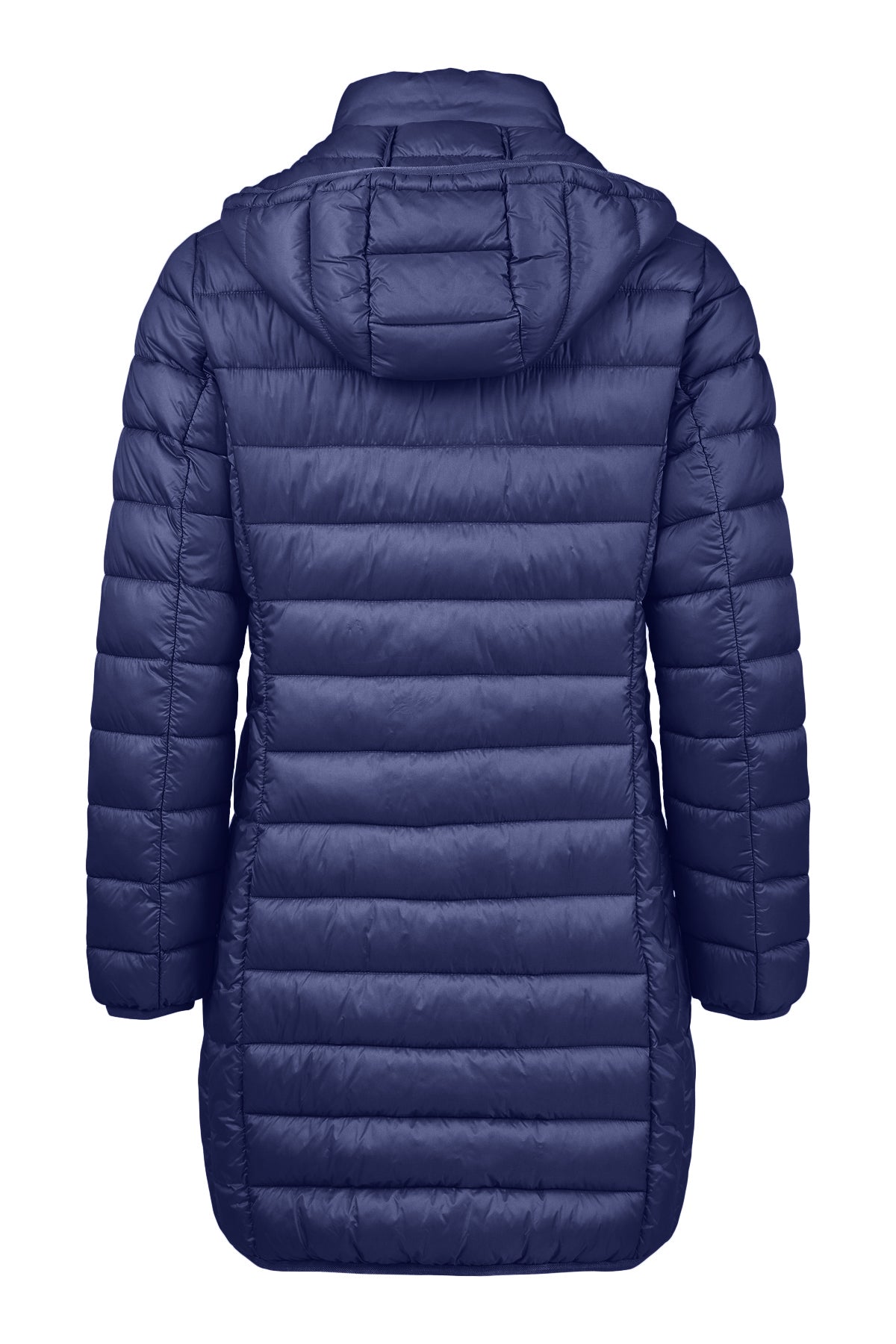 Mid Length Removable Hood Quilted Outerwear. Style FR103