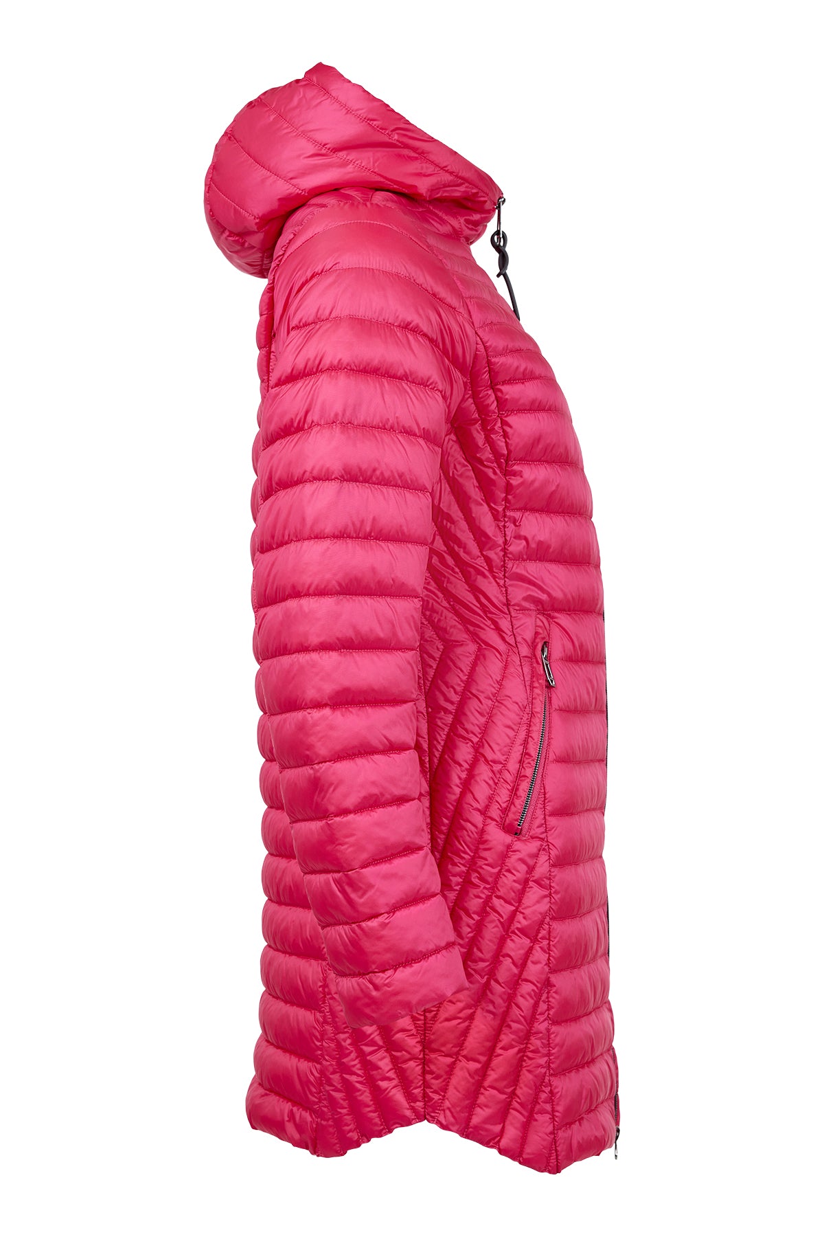 Lightweight Mid Length Quilted Puffer Outerwear. Style FR104