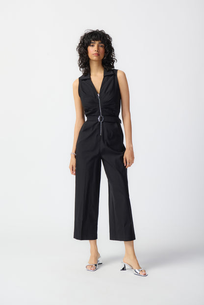 Sleeveless Micro Twill Jumpsuit. Style JR241101