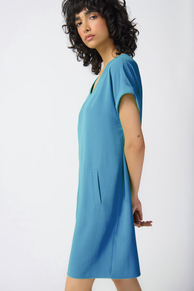 Stretch Woven Straight Dress. Style JR241129