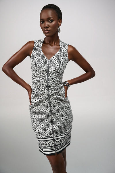 Geometric Print Milennium Sheath Dress. Style JR241171