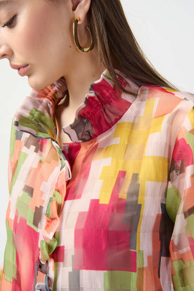 Multicolour Flex Collar Jacket. Style JR241222