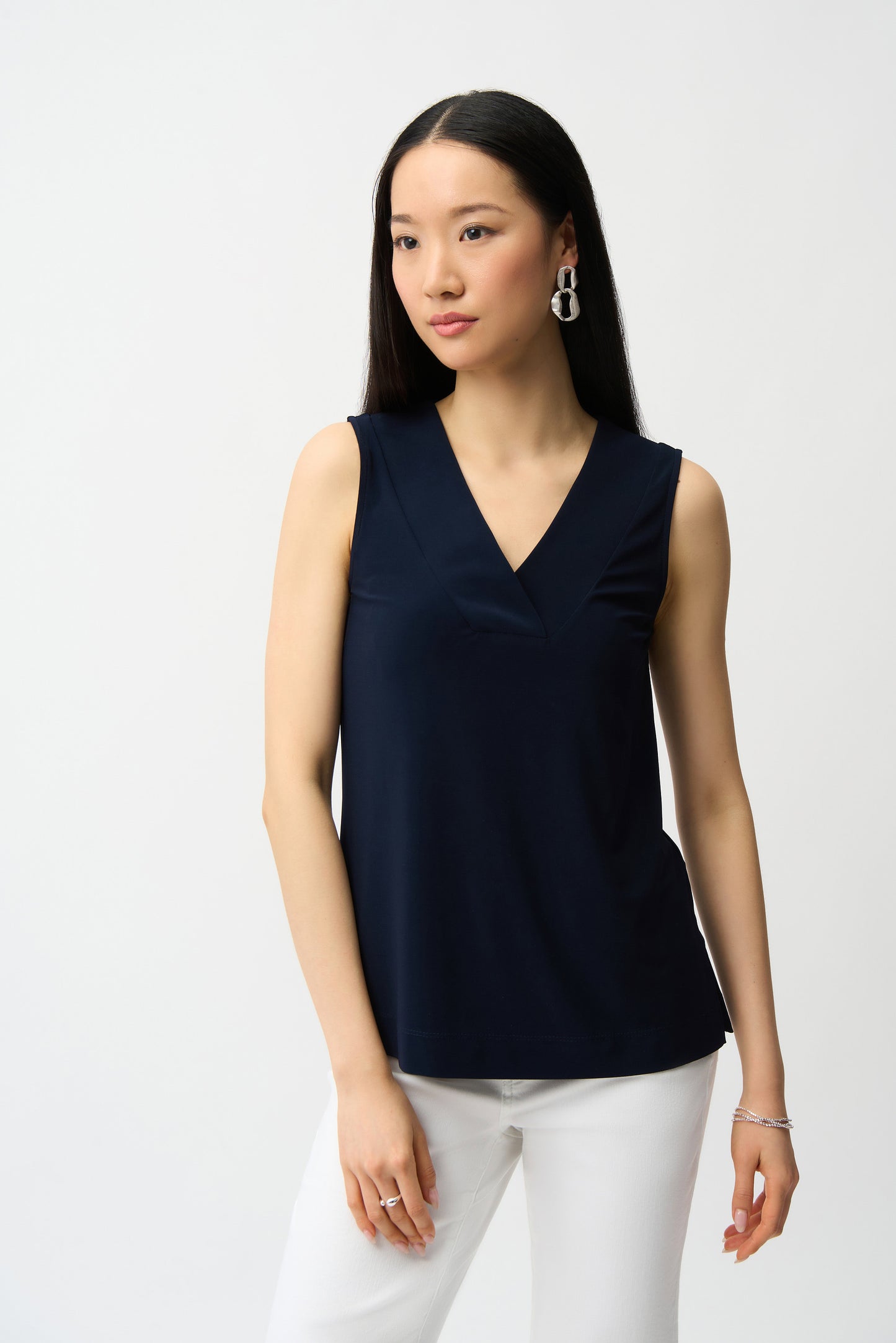 Silky Knit Sleeveless Top. Style JR241239