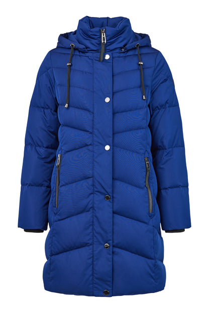 Removable Faux Fur Quilted Puffer Outerwear. Style FR937