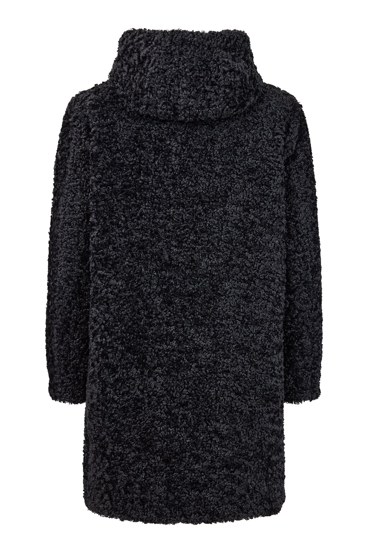 2-In-1 Reversible Fuzzy Faux Fur/Quilted Outerwear. Style FR981