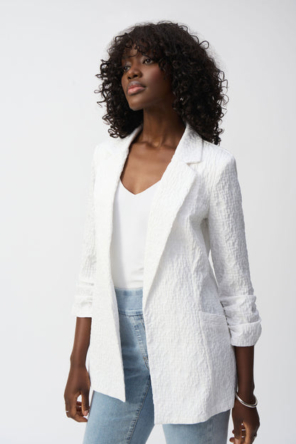 Woven Jacquard Boxy Blazer. Style JR242034S25