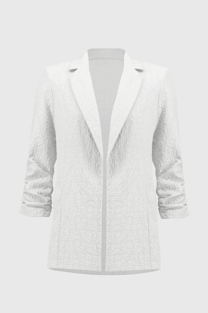 Woven Jacquard Boxy Blazer. Style JR242034S25