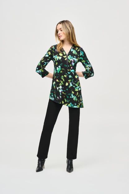 Silky Knit Abstract Print Tunic. Style JR243134