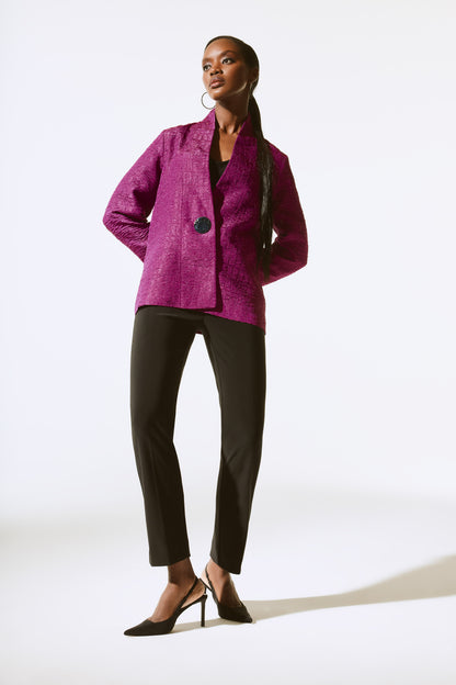 Textured Jacquard Trapeze Jacket. Style JR243788