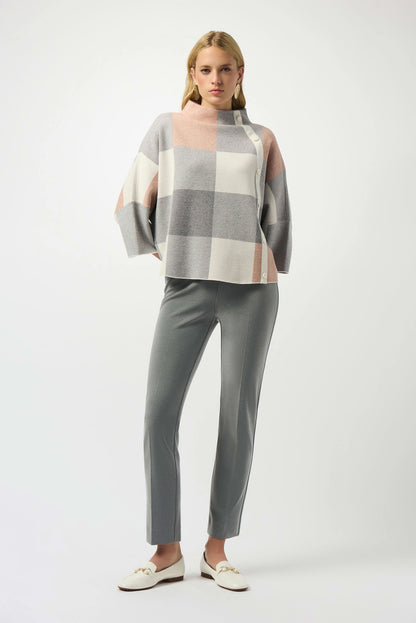 Funnel Neck Loose Silhouette Sweater. Style JR243948F25