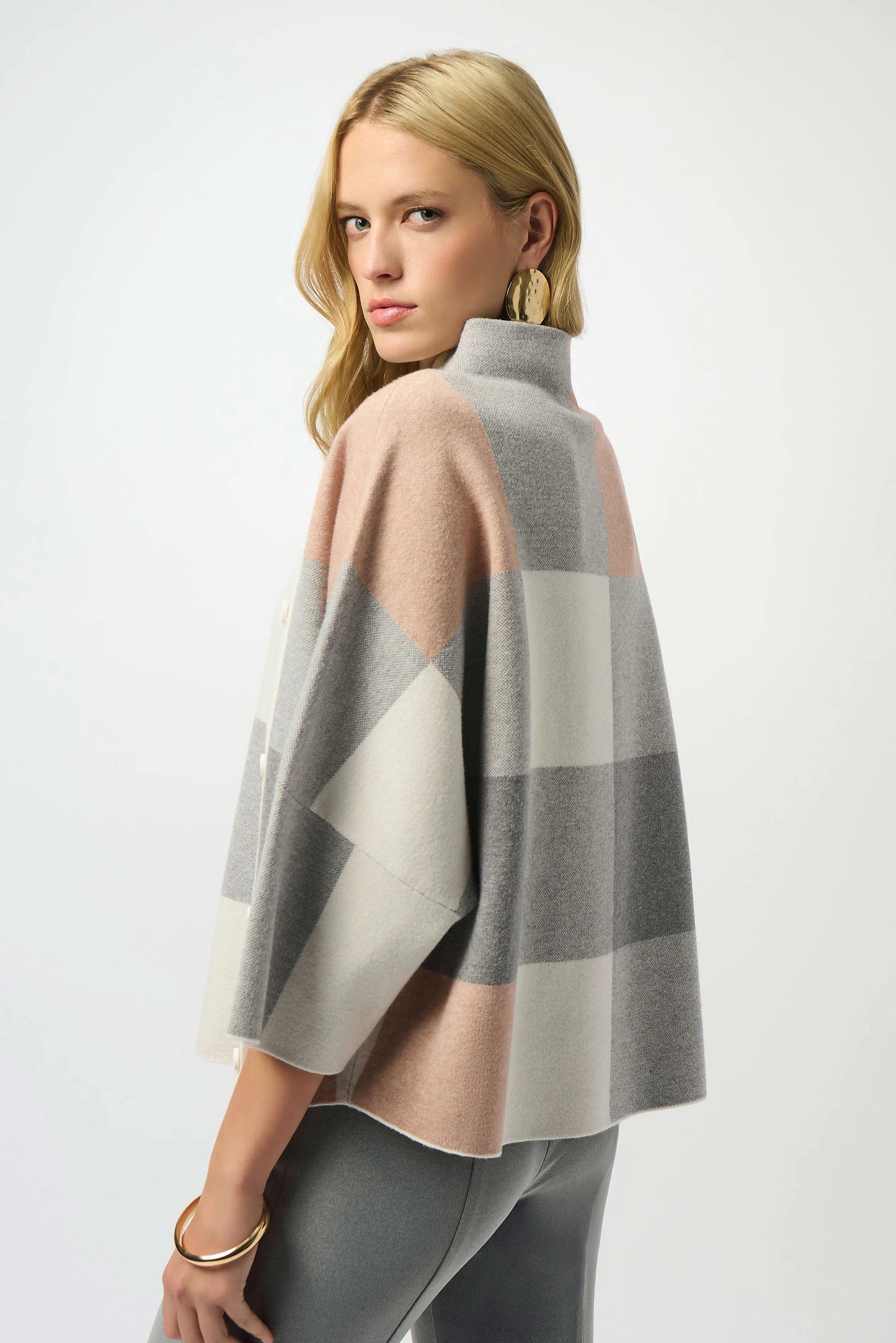 Funnel Neck Loose Silhouette Sweater. Style JR243948F25
