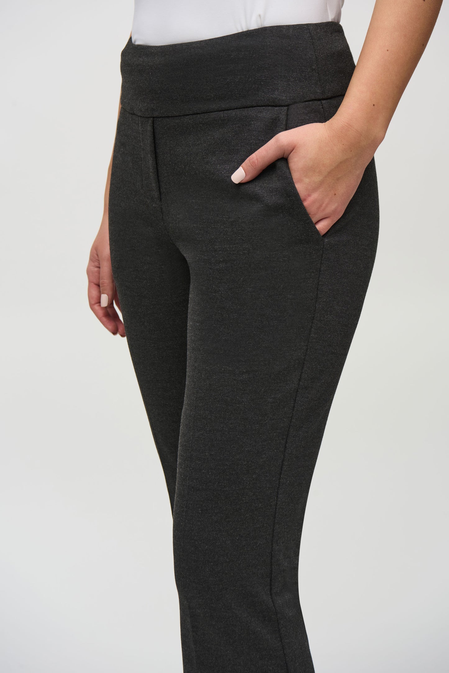 Heavy Knit Flared Pull On Pant. Style JR244008