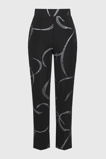 Silky Knit Abstract Pull On Pant. Style JR244119