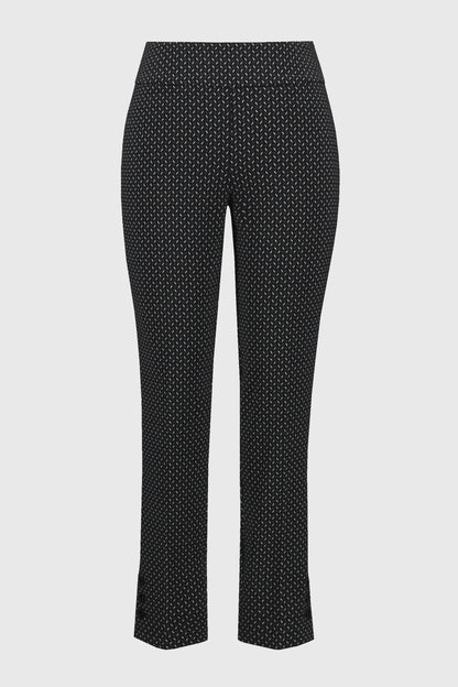 Jacquard Abstract Print Slim Fit Pant. Style JR244140