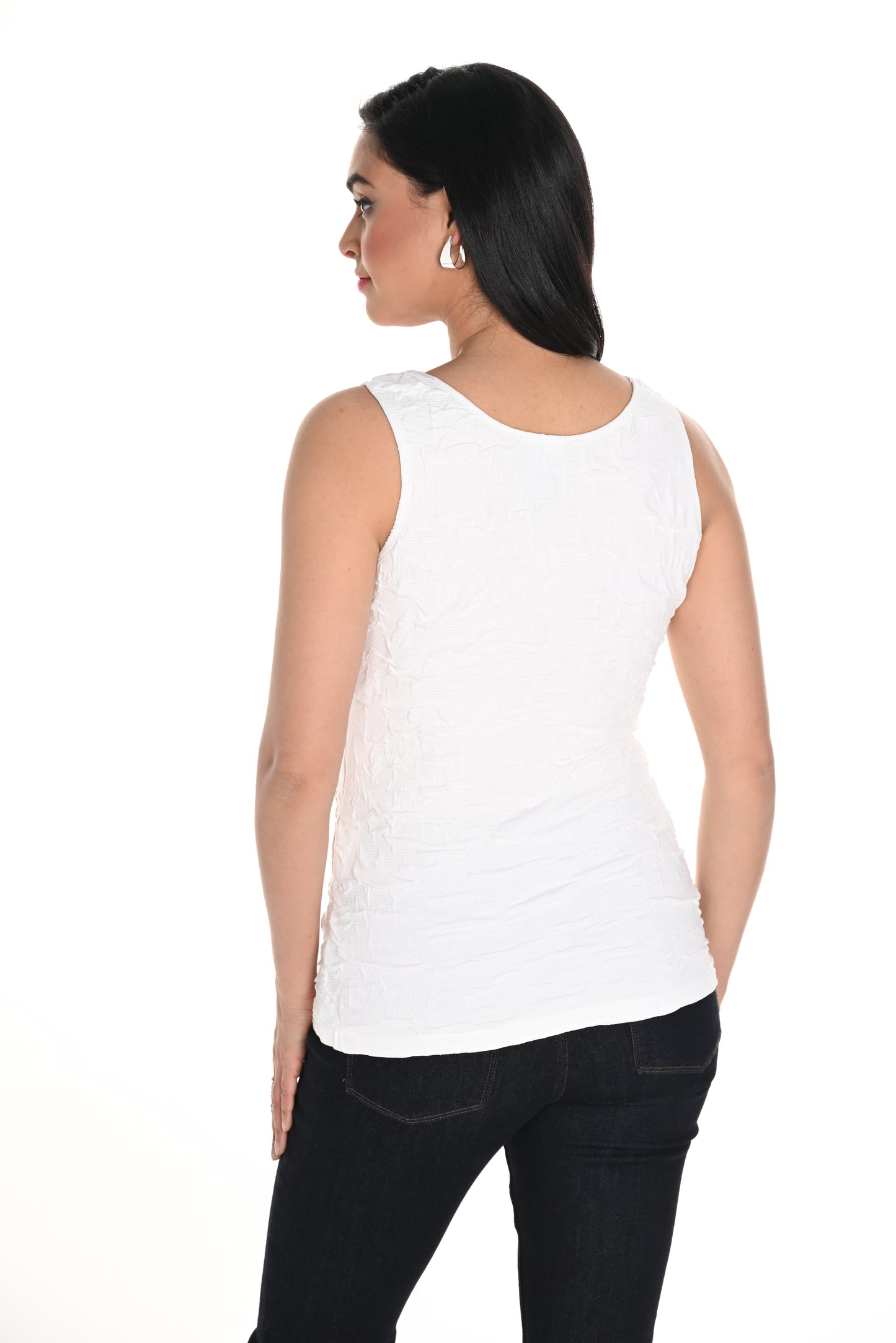 Textured Stretch Sleeveless Top. Style FL244165