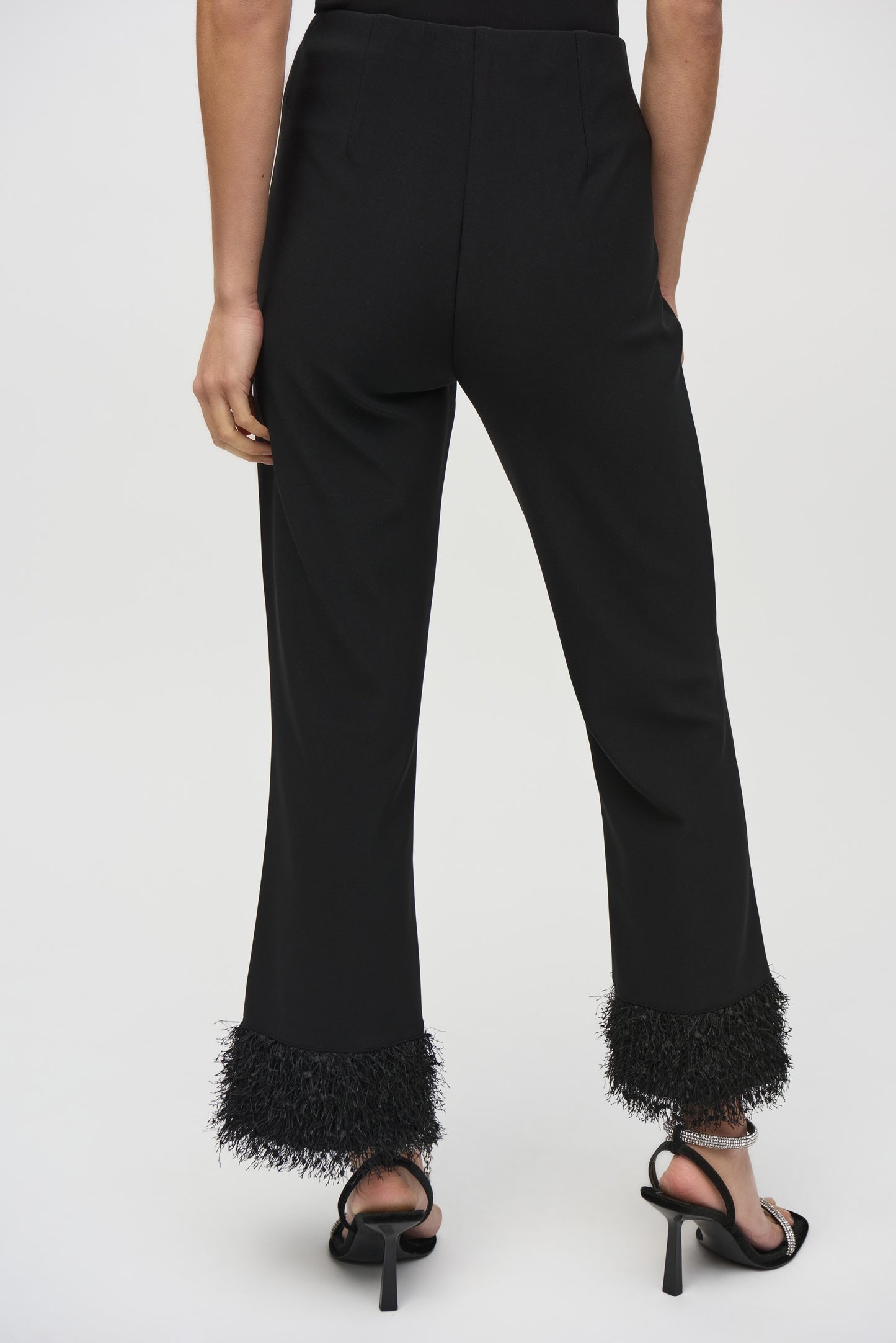 Silky Knit Novelty Cuff Flared Pant. Style JR244093