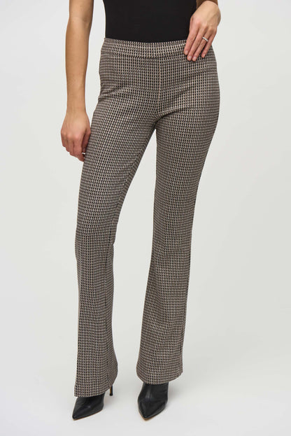 Pull On Houndstooth Flared Pant. Style JR244224