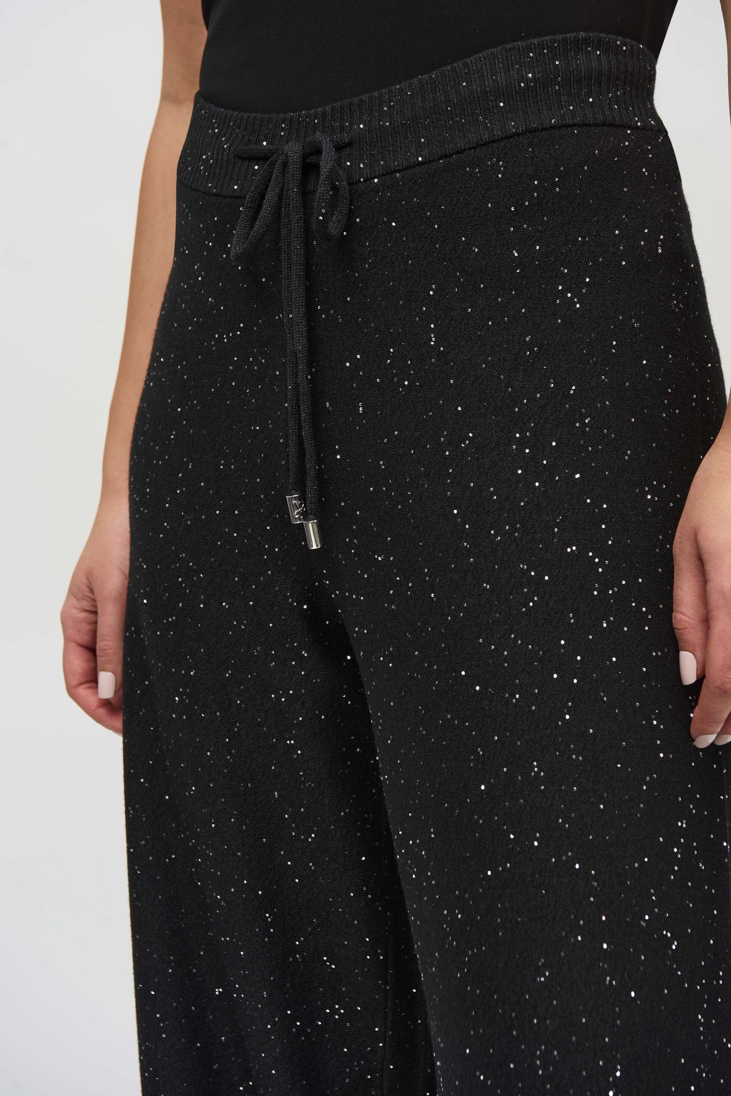 Sparkle Sweater Knit Culotte Pant. Style JR244922