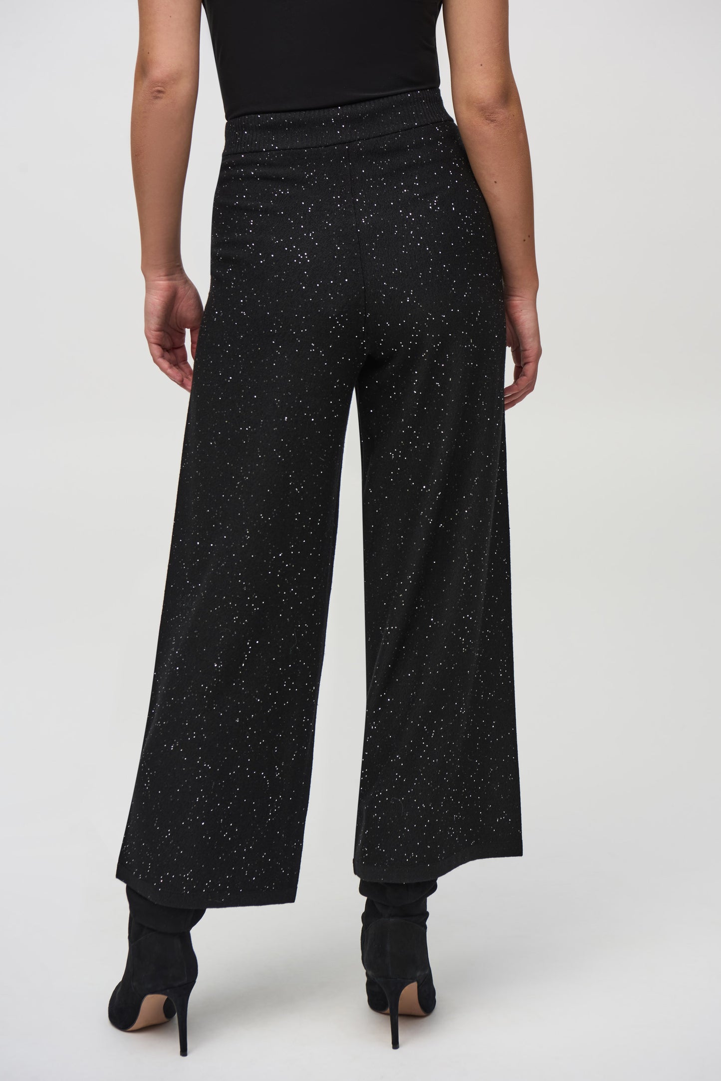 Sparkle Sweater Knit Culotte Pant. Style JR244922