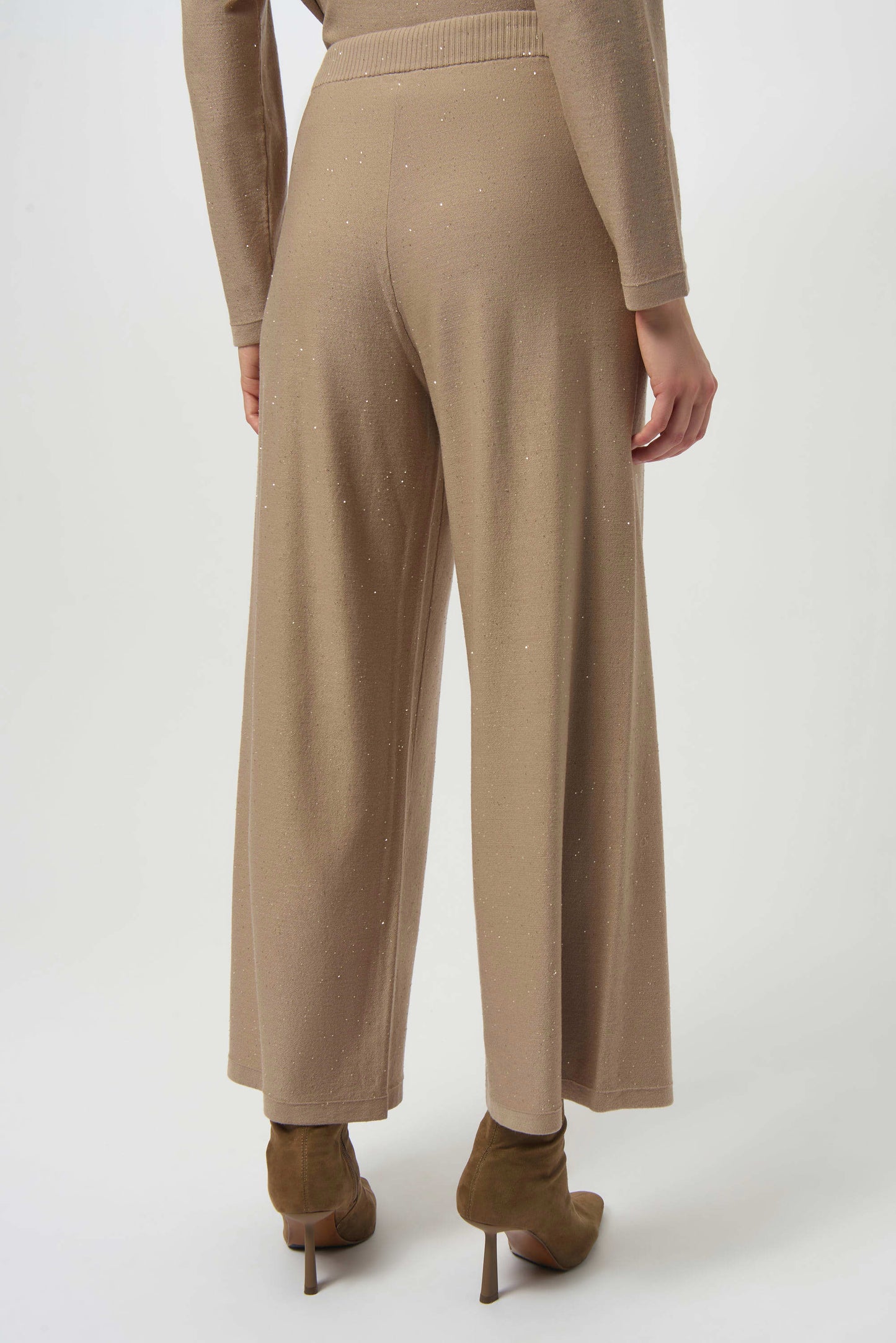 Sparkle Sweater Knit Culotte Pant. Style JR244922