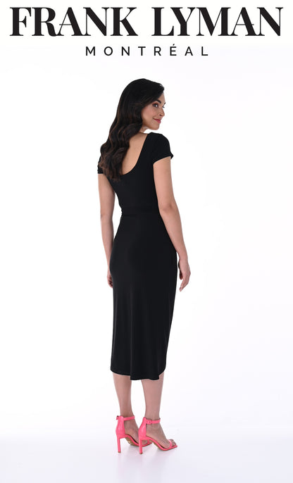 Fitted Tie Belt Dress. Style FL246037