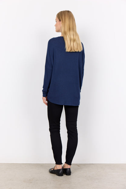 Round Neck Lightweight Knit Sweater. Style SOYA3F24788