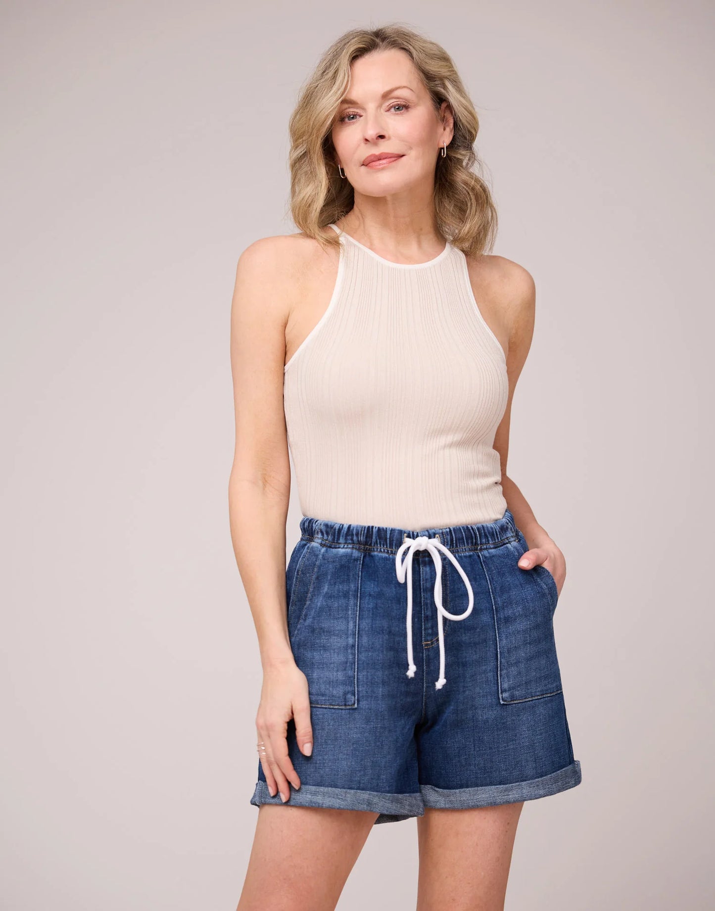 Pull On Poolside Denim Shorts. Style YJ2509