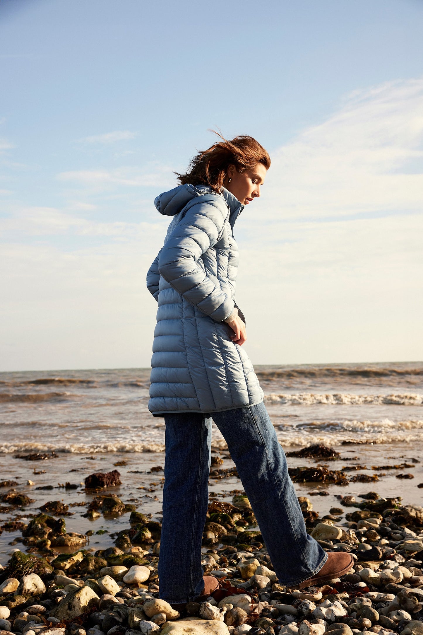 Detachable Hood Quilted Puffer Jacket. Style FR103-FA25
