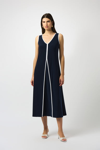 Silky Knit Sleeveless A-Line Dress. Style JR251156