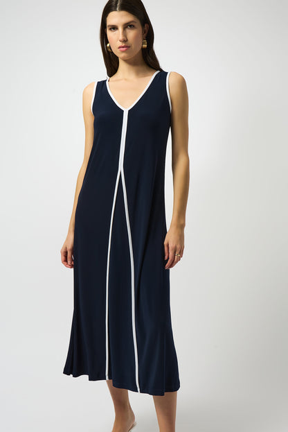 Silky Knit Sleeveless A-Line Dress. Style JR251156
