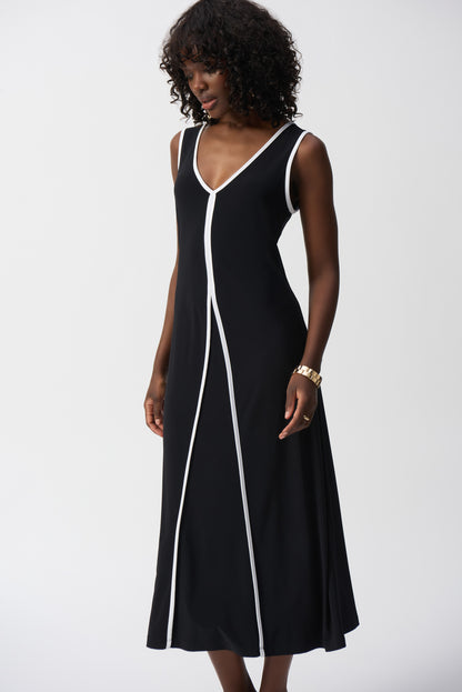 Silky Knit Sleeveless A-Line Dress. Style JR251156