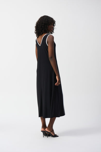 Silky Knit Sleeveless A-Line Dress. Style JR251156