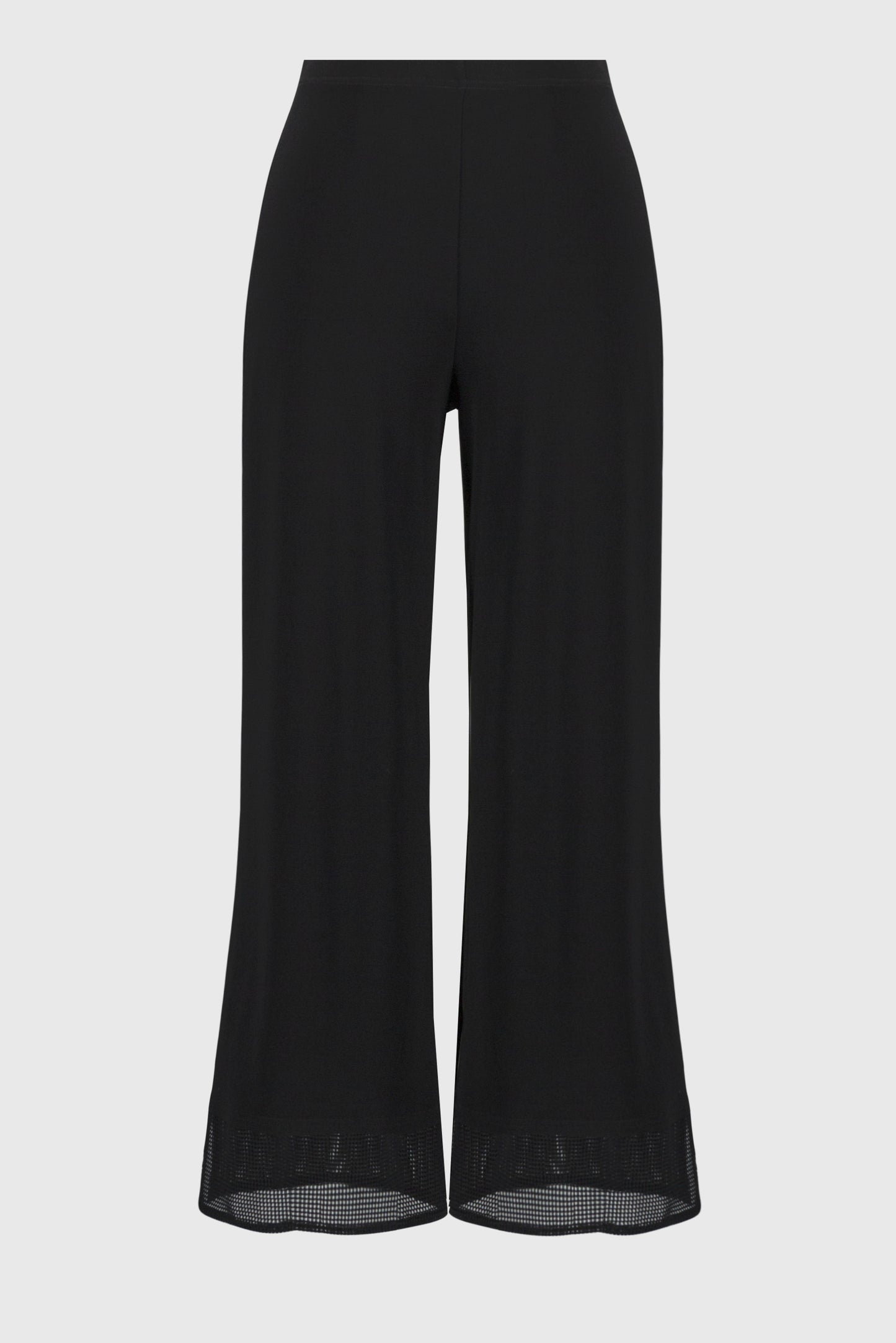 Silky Knit Pants with Mesh Hem Detail. Style JR251187