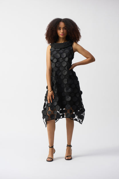 3D Dot Layered Trapeze Dress. Style JR251262
