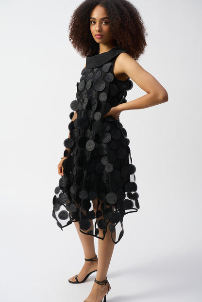 3D Dot Layered Trapeze Dress. Style JR251262