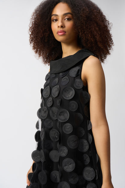 3D Dot Layered Trapeze Dress. Style JR251262