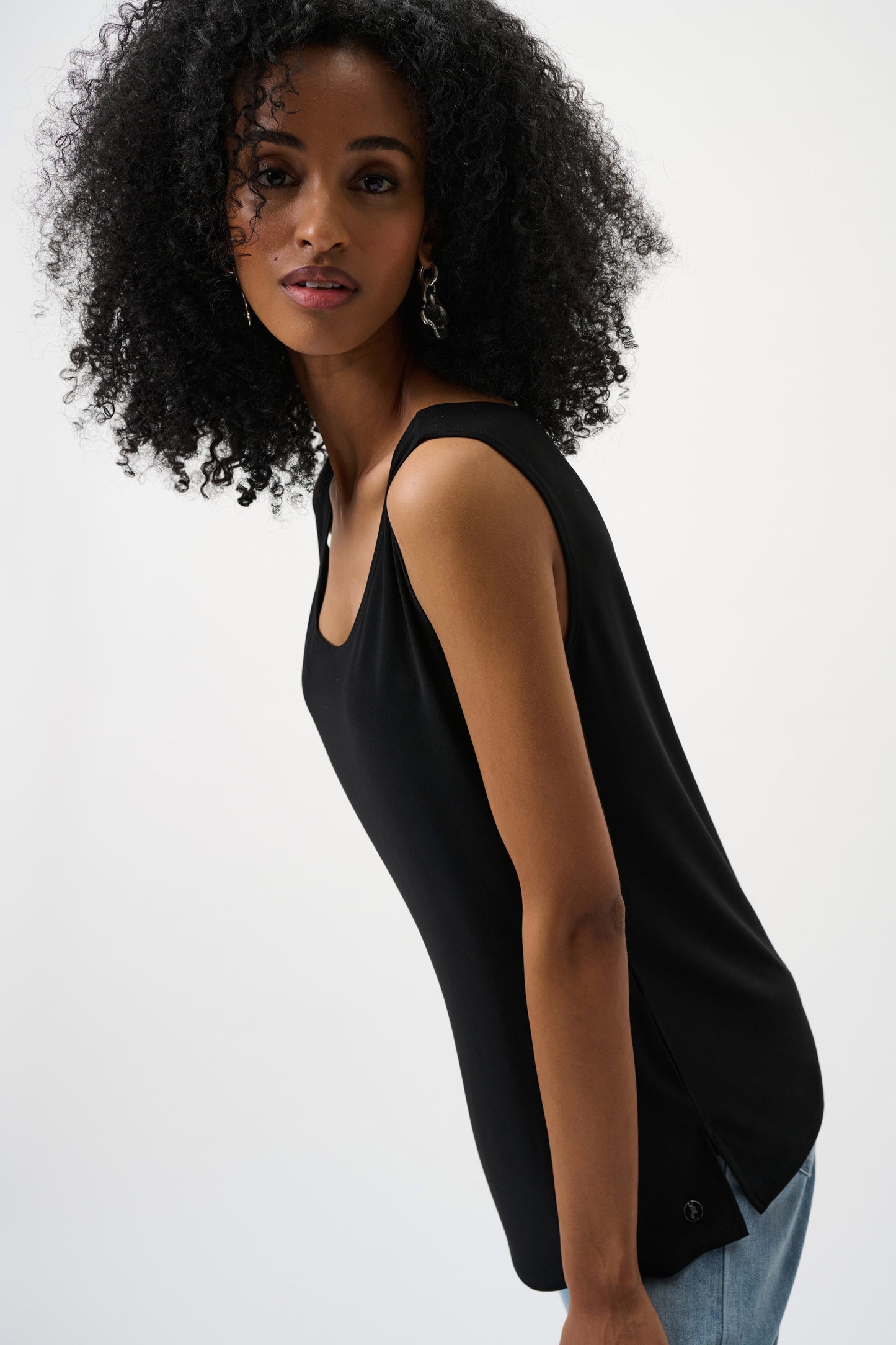 Silky Knit Scoop Neck Camisole. Style JR251970-CO