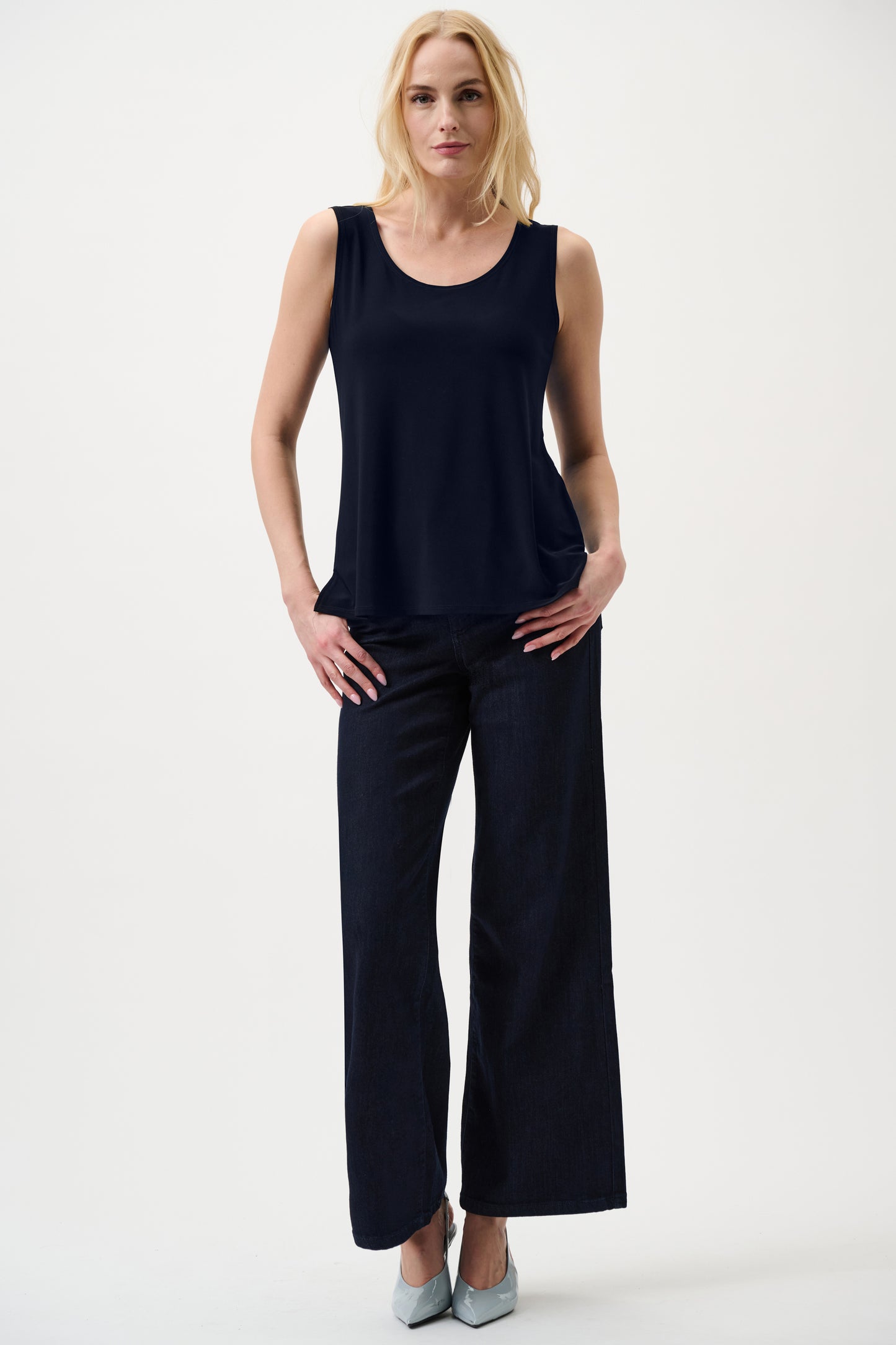 Silky Knit Scoop Neck Camisole. Style JR251970-CO