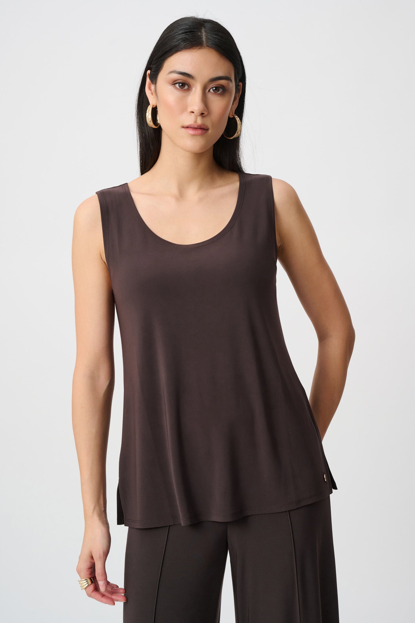 Silky Knit Scoop Neck Camisole. Style JR251970-F26