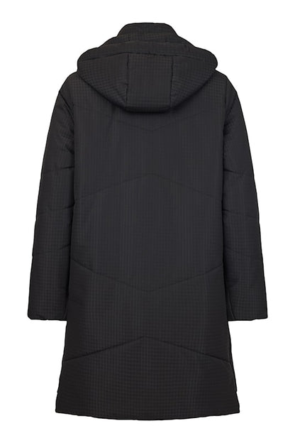 Long Length Zip Front Removable Hood Jacket. Style FR311