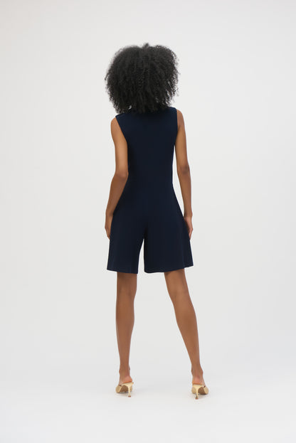 Silky Knit Wide Leg Short Jumpsuit. Style JR252099