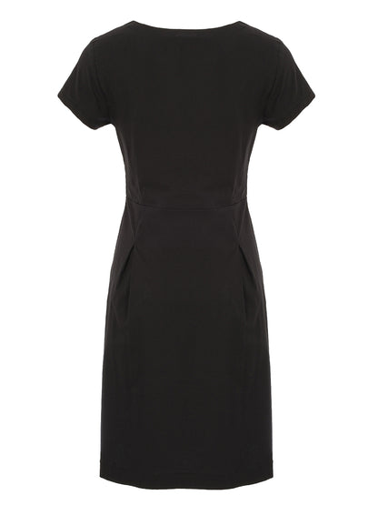 Short Sleeve 1/2 Zip Front Dress. Style DOLC25222