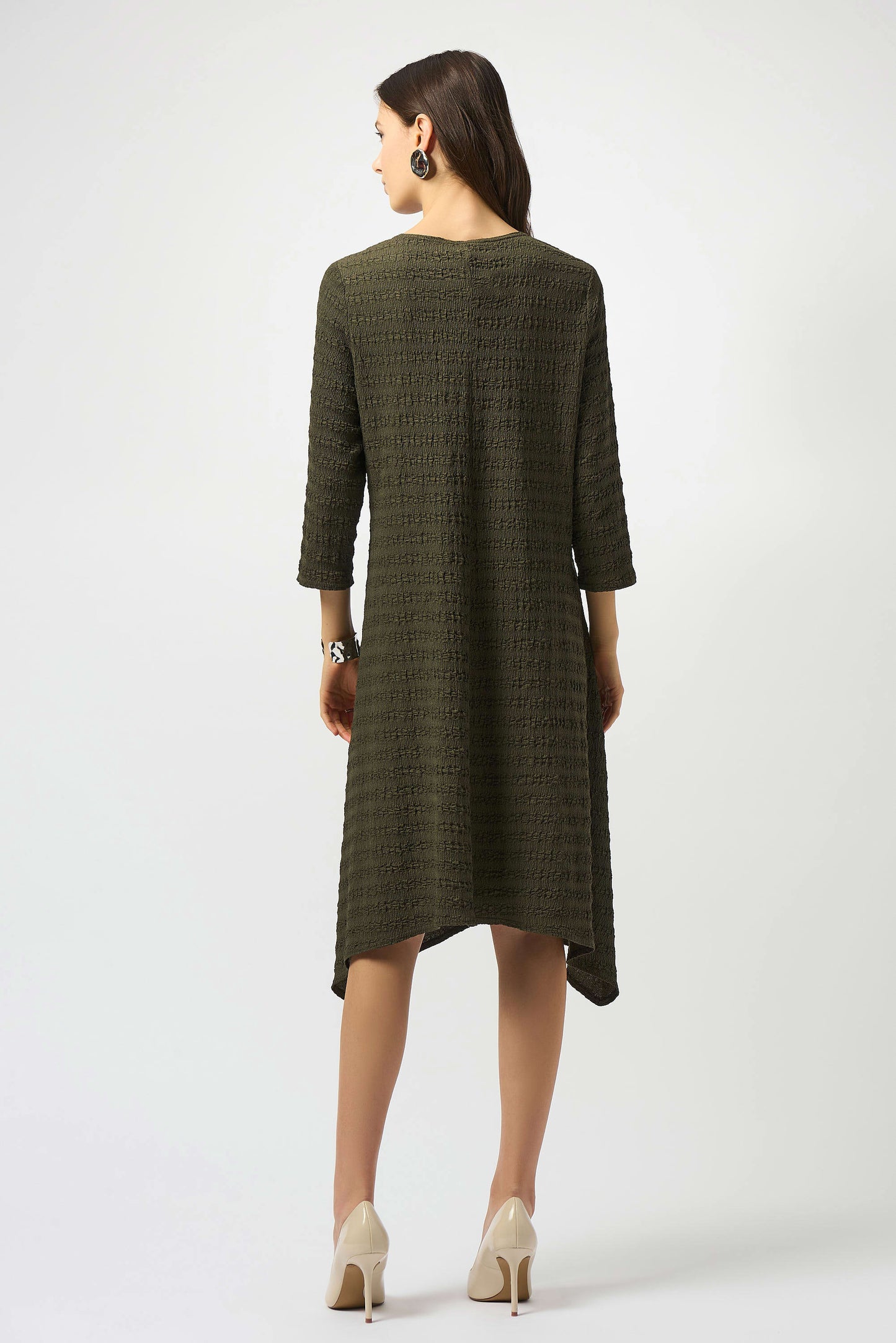 Textured Knit A-Line Dress. Style JR253023