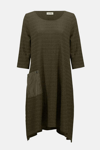 Textured Knit A-Line Dress. Style JR253023