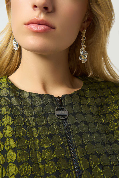 Textured Dot Jacquard Swing Jacket. Style JR253125